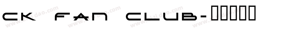 CK Fan Club字体转换